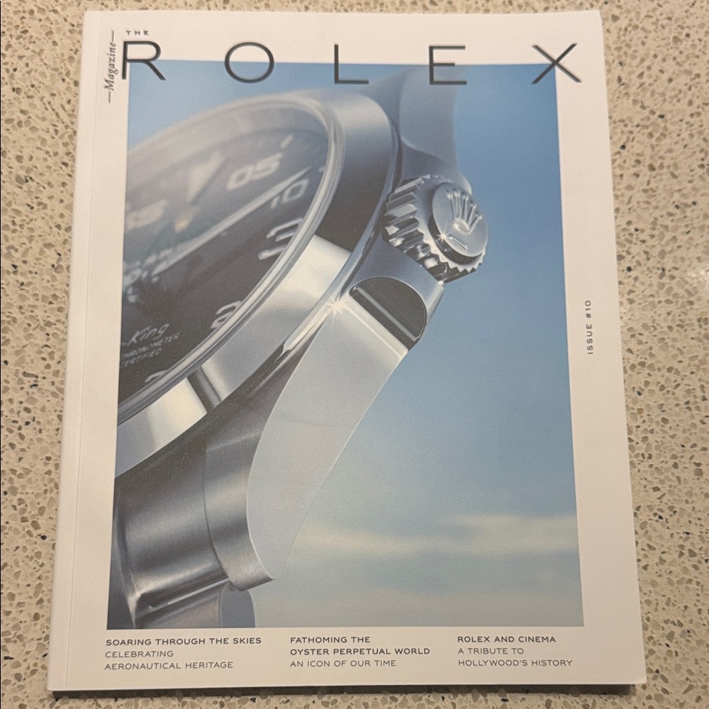 Rolex Silver and Black Timepiece magazine issue #10
